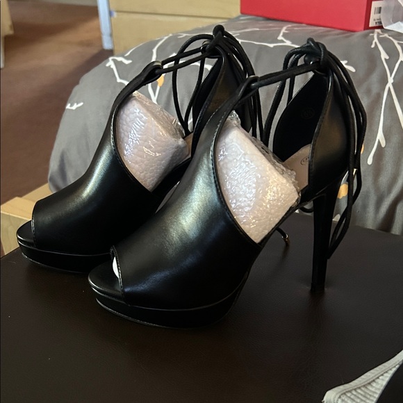 fashare Shoes - Chic Black Women's Heels